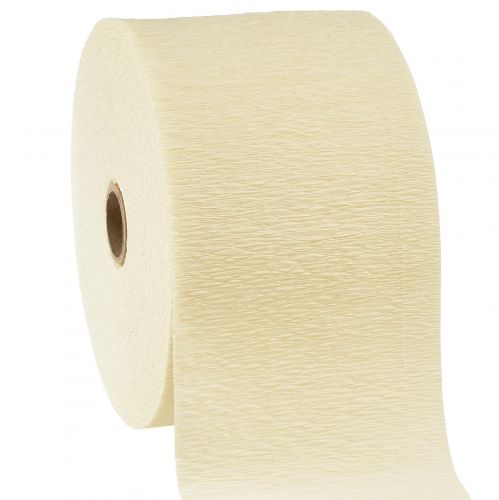 Floristik24 Fleur crêpe champagne crème L10cm L250cm 2pcs