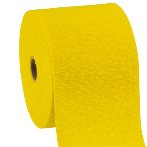 Article Crêpe Fleur jaune L10cm grammage 128g/m² L250cm 2 pièces