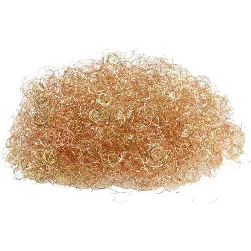 Floristik24 Guirlande de cheveux en forme de fleur, dorée, cuivrée, 200 g