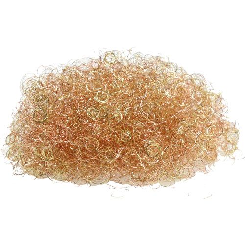 Guirlande de cheveux en forme de fleur dorée, cuivre 50 g
