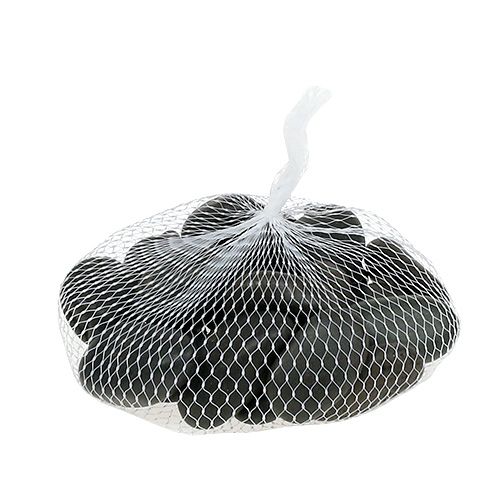 Article Galets de rivière noir mat 2cm - 5cm 1kg