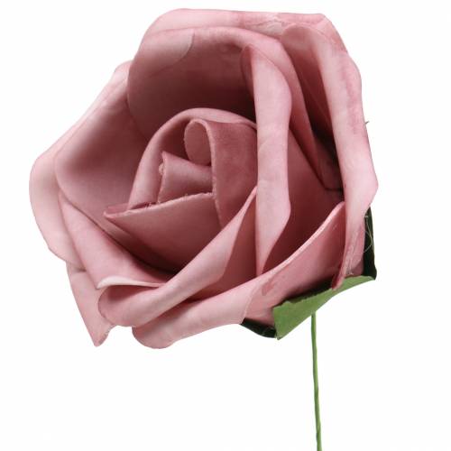 Floristik24 Rose en mousse Ø15cm différentes couleurs 4pcs