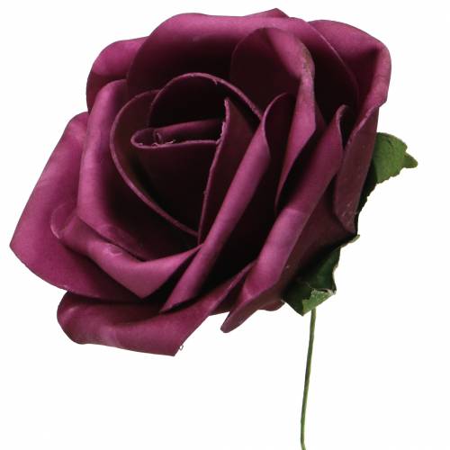 Floristik24 Mousse Rose Violet Ø15cm 4pcs