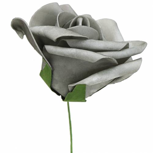 Article Rose en mousse Ø6cm gris 27p