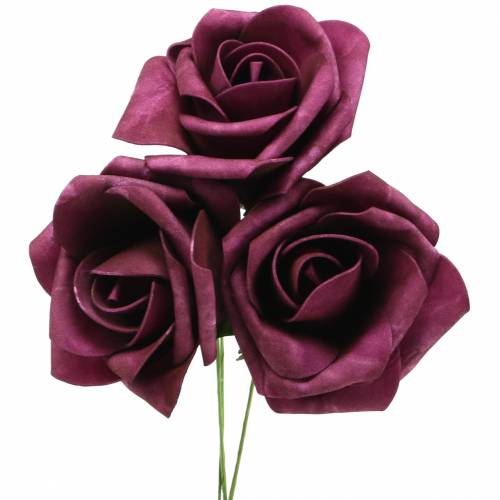 Floristik24 Mousse rose Ø10cm Mauve 8pcs