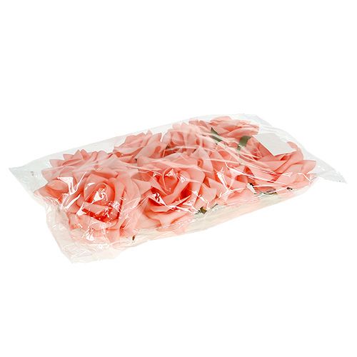 Article Mousse Rose Ø 10cm Saumon 8 pcs