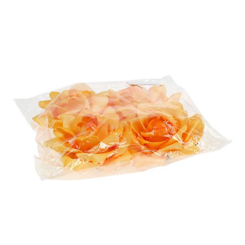 Article Rose en mousse Ø15cm jaune 4pcs