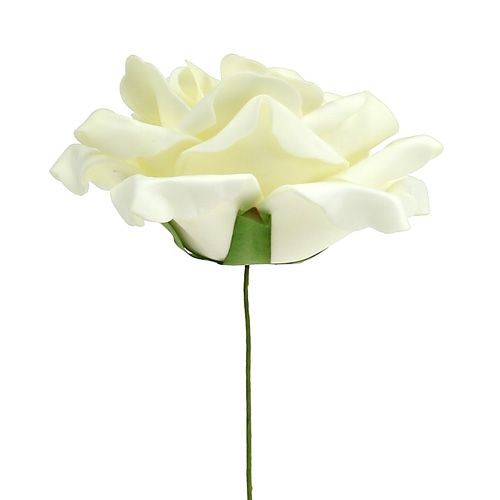Article Roses en mousse crème Ø15cm 4pcs
