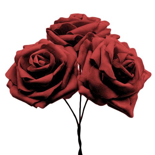 Mousse rose rouge Ø10cm 8pcs