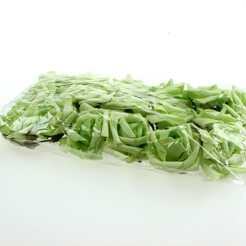 Floristik24 Rose en mousse Ø 8cm verte 18 pcs