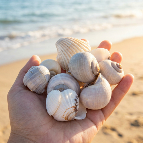 Article Coquillages - Éléments décoratifs naturels pour une déco d'intérieur et bricolage - 500 g