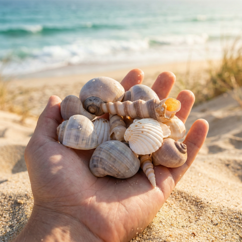 Article Coquillages Déco marine naturelle pour intérieurs élégants Déco d'été 500 g