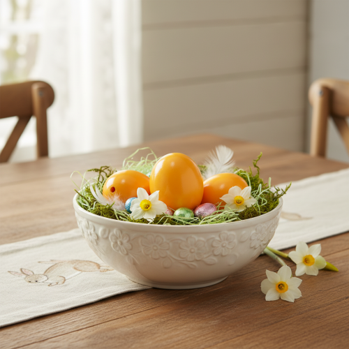 Article Œufs de Pâques, véritables œufs de poule, parfaits pour les loisirs créatifs et les décorations de Pâques, 5 cm, lot de 10.