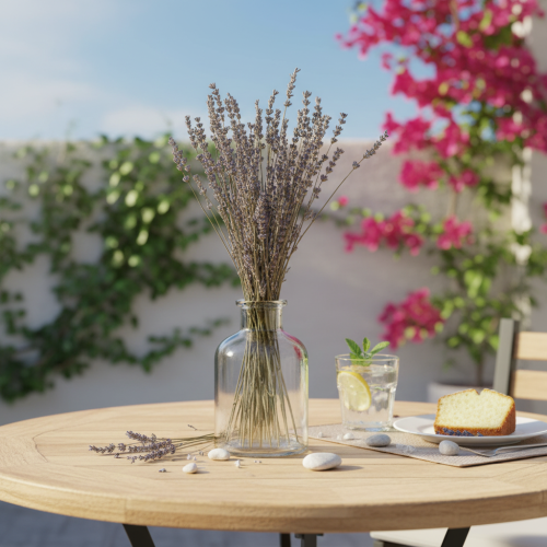 Article Lavande séchée, fleurs séchées parfumées, 35-40 cm, 100 g