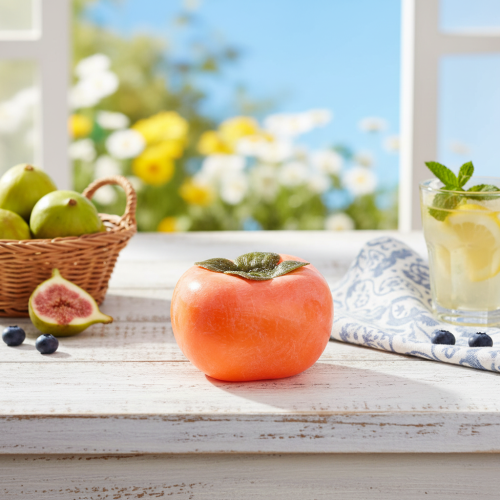 Article Fruit de kaki artificiel fruit artificiel décoratif Ø8cm H5.5cm