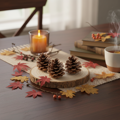 Article Pommes de pin noires, pommes de pin décoratives naturelles, 5-8 cm, 250 g