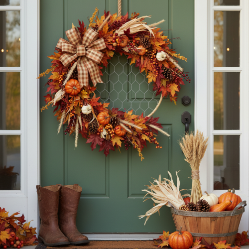 Article Anneau décoratif bohème en métal argenté, Ø 28 cm avec raphia naturel, lot de 4 - décoration à suspendre ou à accrocher au mur