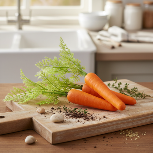 Article Carottes décoratives légumes artificiels L30cm 3 pcs