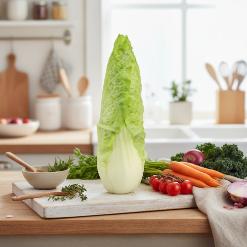 Article Chou artificiel pointu, réplique alimentaire Ø5cm H18cm