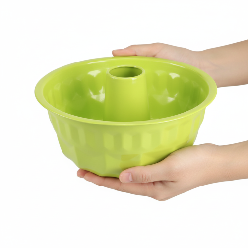 Article Moule à gâteau Bundt décoratif en métal, vert pomme, Ø 23 cm H 12 cm