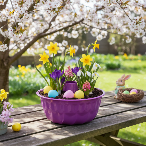 Article Moule à gâteau Bundt, en métal, décoratif, violet, Ø 23 cm, H 12 cm