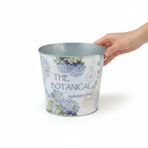 Article Pot en métal pour hortensia, Ø24cm H21cm