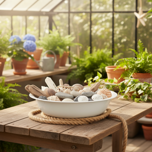 Article Bol en métal, aspect émail blanc, Ø29cm, H7,5cm