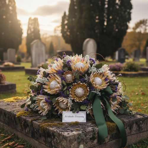 Article Protéa compacta Rosette séchée Givré vert Ø4-5,5cm 20pcs