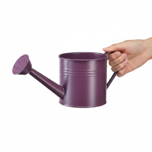 Arrosoir décoratif, pot de fleurs en métal violet, Ø 13,5 cm H 12,5 cm | Floristik24.be