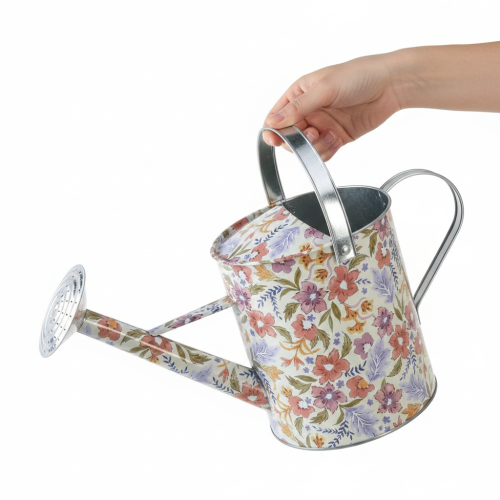 Arrosoir décoratif en métal, pot de fleurs vintage, Ø18cm | Floristik24.be