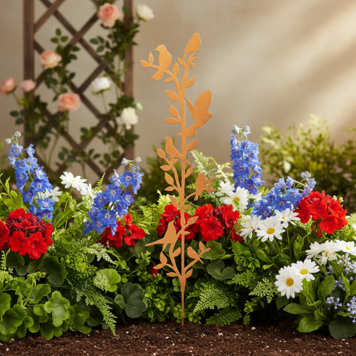 Branche de jardin décorative avec oiseaux, en métal, 100 cm | Floristik24.be