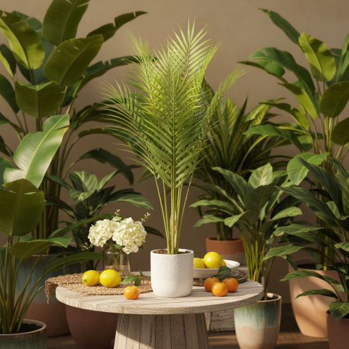 Branche de palmier artificielle, plante artificielle pour compositions florales, 90 cm | Floristik24.be