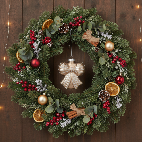 Ornements de Noël en verre, nœud pour suspendre, 10 cm, 2 pièces | Floristik24.be