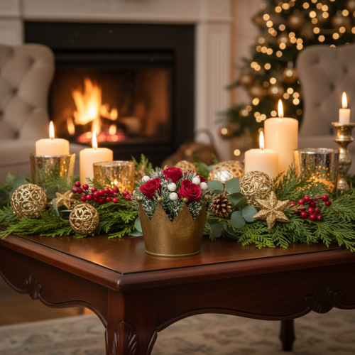 Couronne décorative pour la décoration de table et de Noël, 11 cm | Floristik24.be