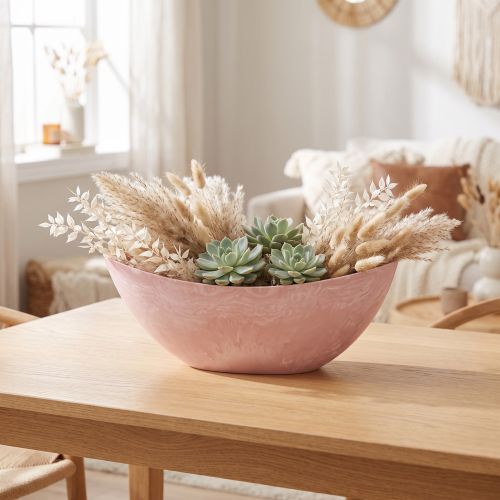 Bol décoratif pour plantes rose 34cm x 11cm H11cm | Floristik24.be