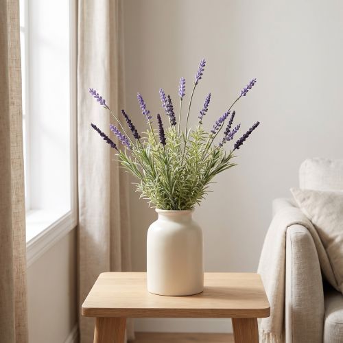 Décoration Lavande Bouquet de Plantes Artificielles Violet 36cm | Floristik24.be