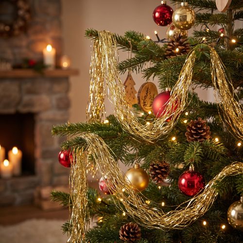 Guirlande de filaments dorés 50 cm pour décoration de Noël | Floristik24.be