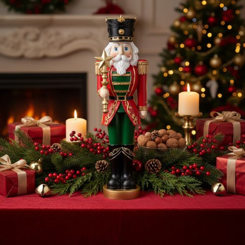 Casse-Noisette décoratif, figurine festive de Noël, 59 cm | Floristik24.be