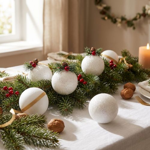 Article Boule en polystyrène Ø6cm 10 pcs
