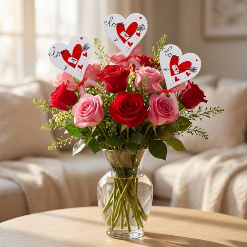 Bouchon fleur coeur blanc avec noeud 7cm 12 pcs | Floristik24.be
