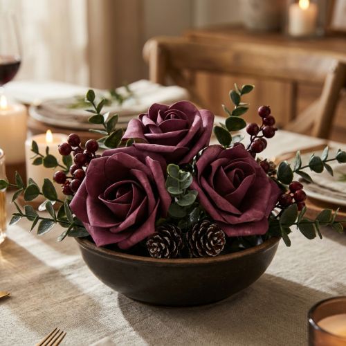 Mousse rose Ø10cm Mauve 8pcs | Floristik24.be