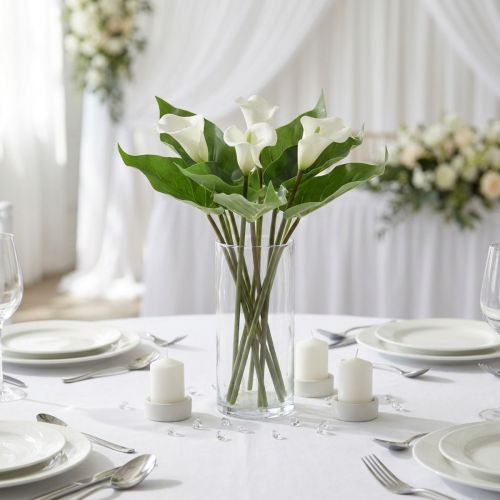 Calla Lily Kalla Fleurs Artificielles Fleurs Exotiques Blanches 34cm | Floristik24.be