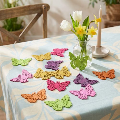 Décoration de table en bois papillon décoration printemps 4×3cm 72 pcs | Floristik24.be