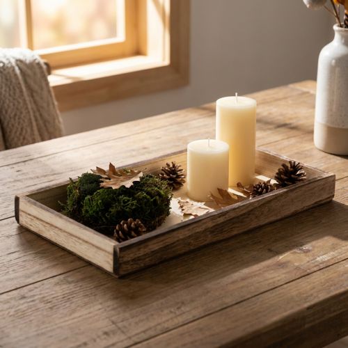 Plateau rectangulaire en bois