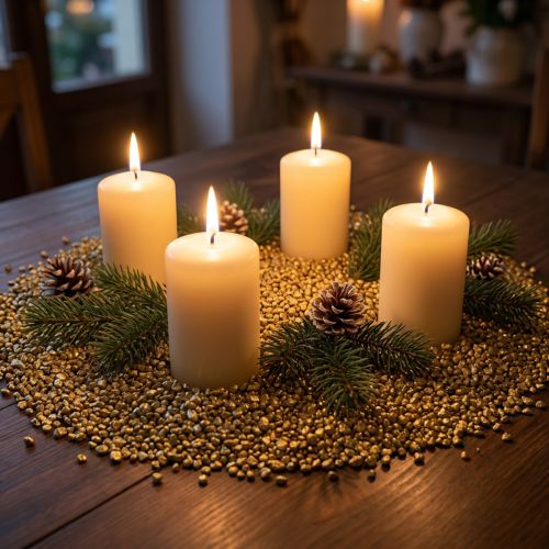 Granulés décoratifs or jaune pierres décoratives jaunes 2mm - 3mm 2kg | Floristik24.be