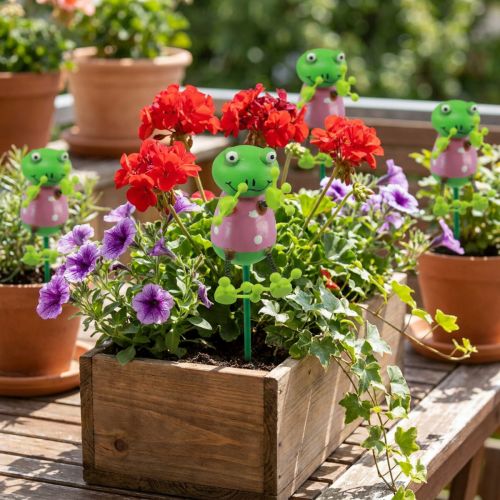 Article Bouchons pour plantes grenouilles bouchons de fleurs décoratifs 24cm 16 pcs