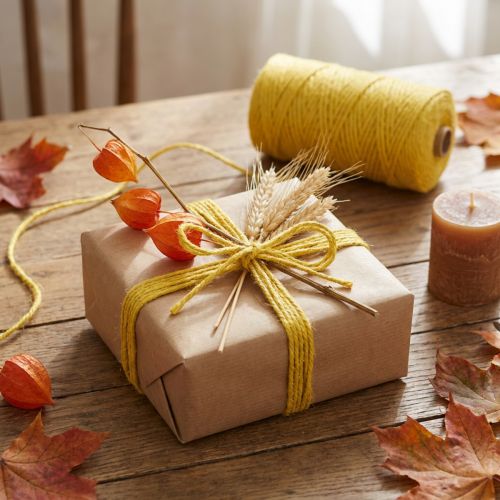 Ruban de jute cordon de jute ruban décoratif jute jaune Ø3mm 200m | Floristik24.be
