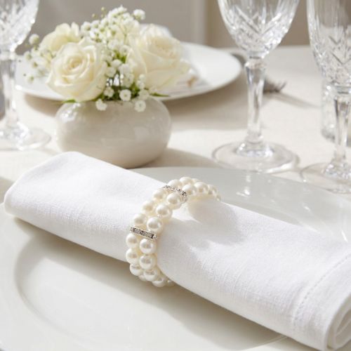 Ruban de perles perles décoratives couleur ivoire Ø6cm | Floristik24.be