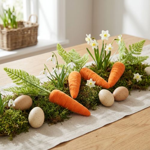 Carotte déco carottes floquées