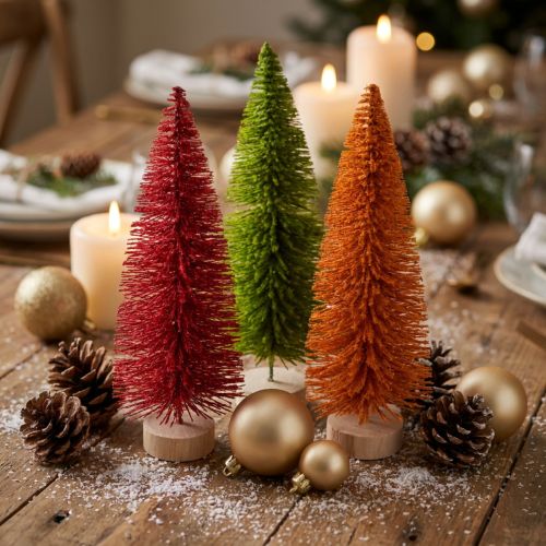 Sapin de Noël artificiel, sapin décoratif pour table, 31 cm, lot de 3 | Floristik24.be
